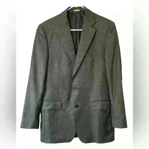 Brooks Brothers Regent 1818 Milano Gray Pinstripe Italian Wool Blazer 40L / 33